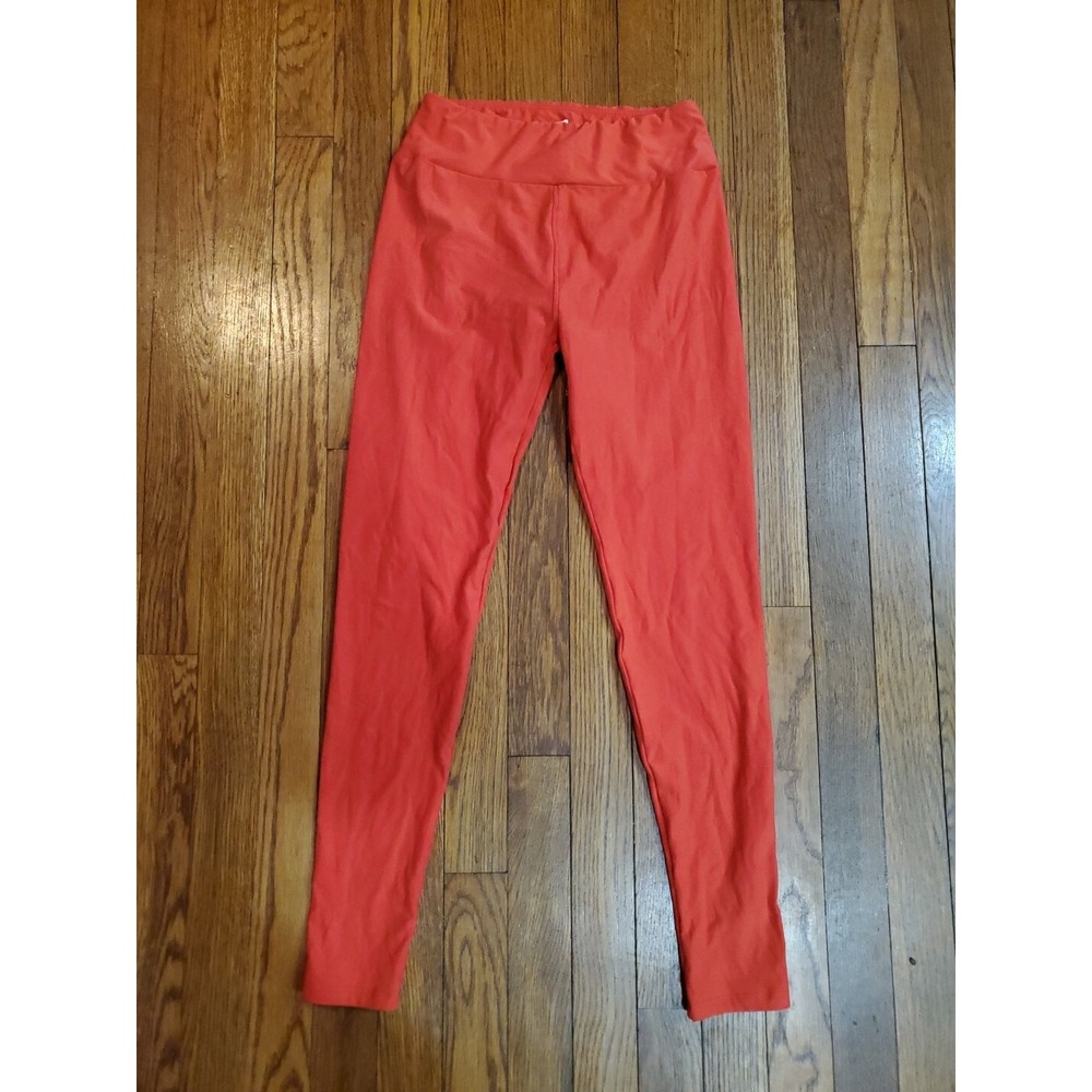 NEW Lularoe Leggings True Red Buttery Soft Holiday Solid Cinnamon OS 2-10